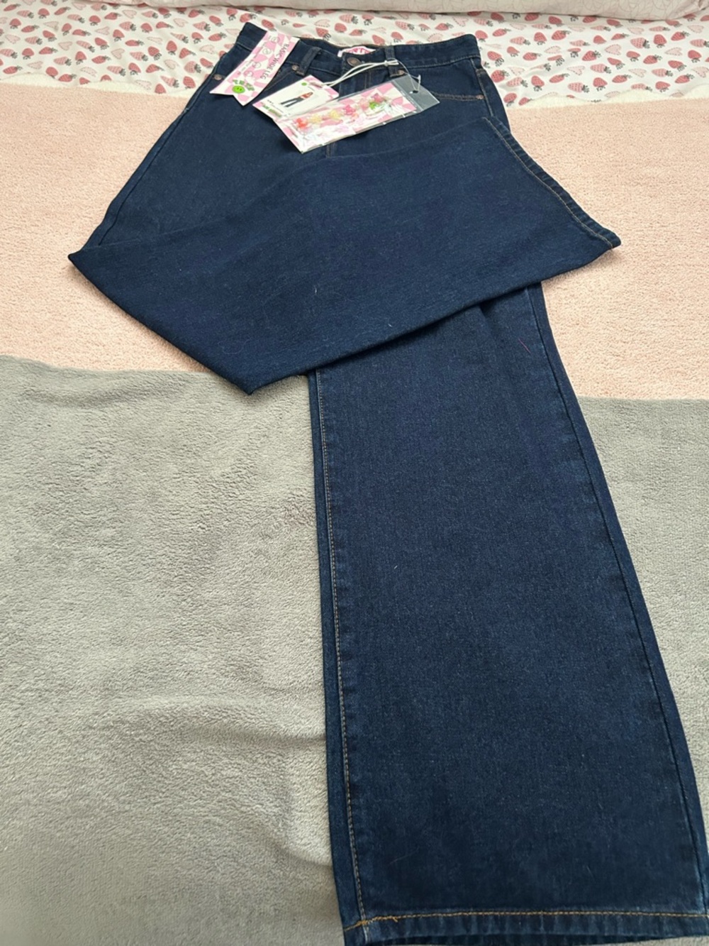 Classic Dark Blue Women's Straight-Leg Jeans